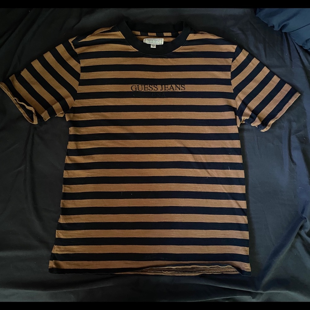 GUESS Striped Brown Shirt